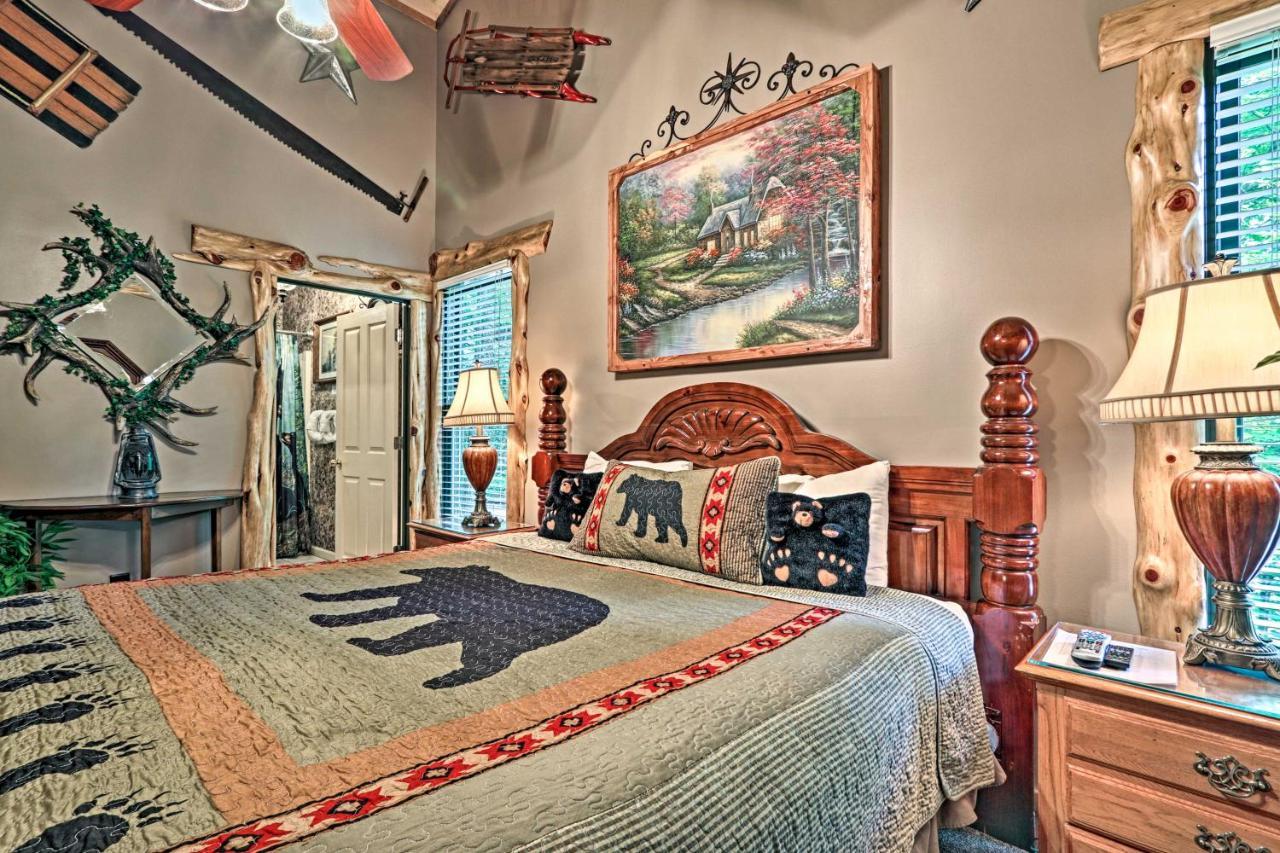 Eclectic Cabin With Hot Tub 1 Mi To Ober Gatlinburg Εξωτερικό φωτογραφία